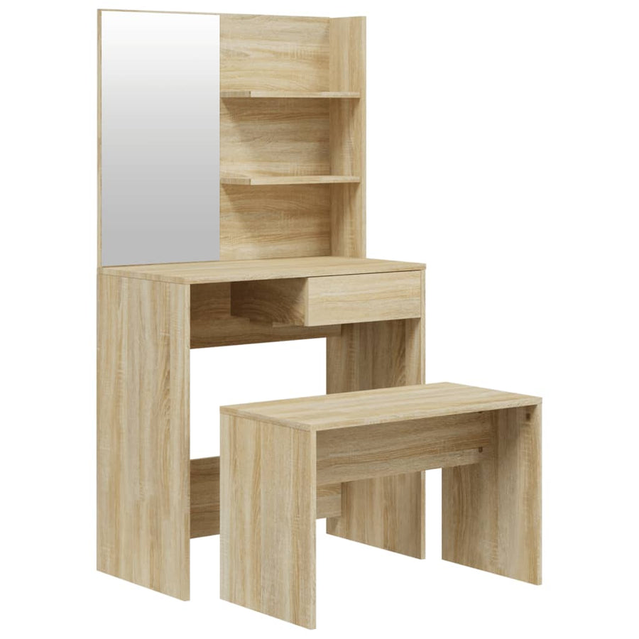 Kaptafelset 74,5X40X141 Cm Kleurig Sonoma eiken