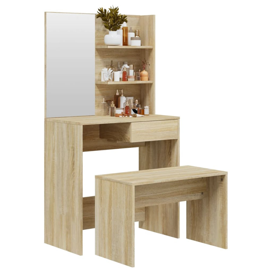 Kaptafelset 74,5X40X141 Cm Kleurig Sonoma eiken