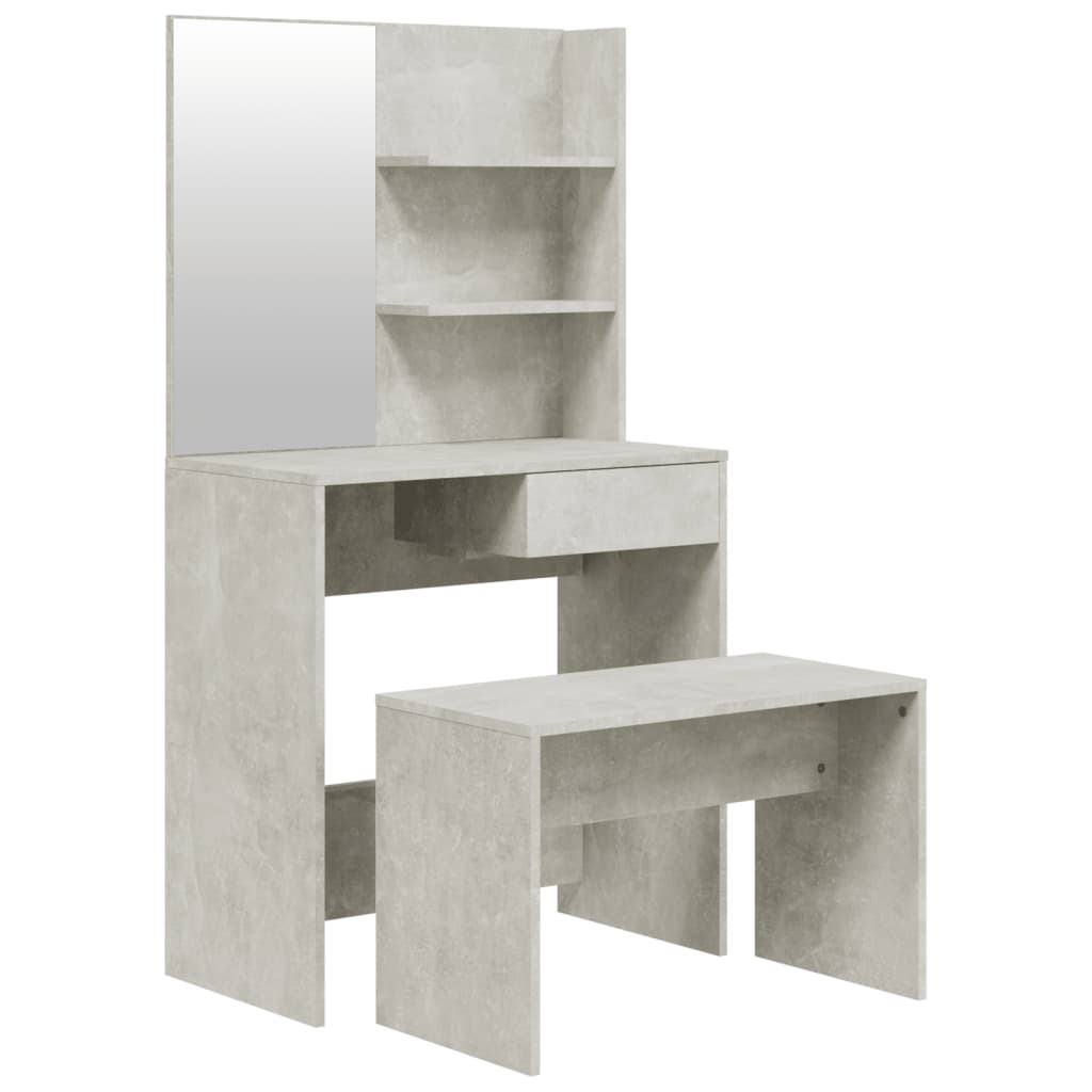 Kaptafelset 74,5X40X4 Cm Betongrijs
