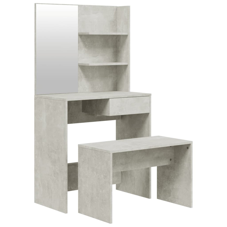 Kaptafelset 74,5X40X4 Cm Betongrijs