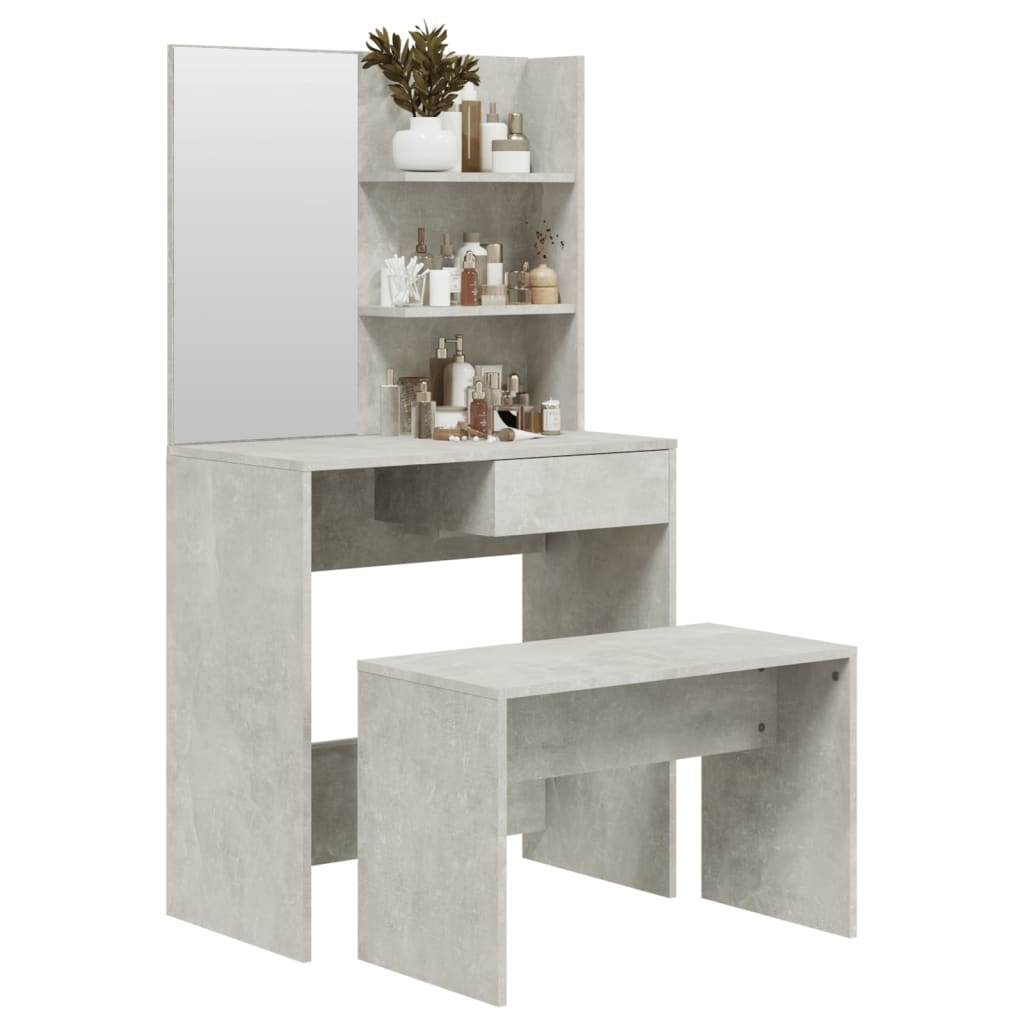 Kaptafelset 74,5X40X4 Cm Betongrijs