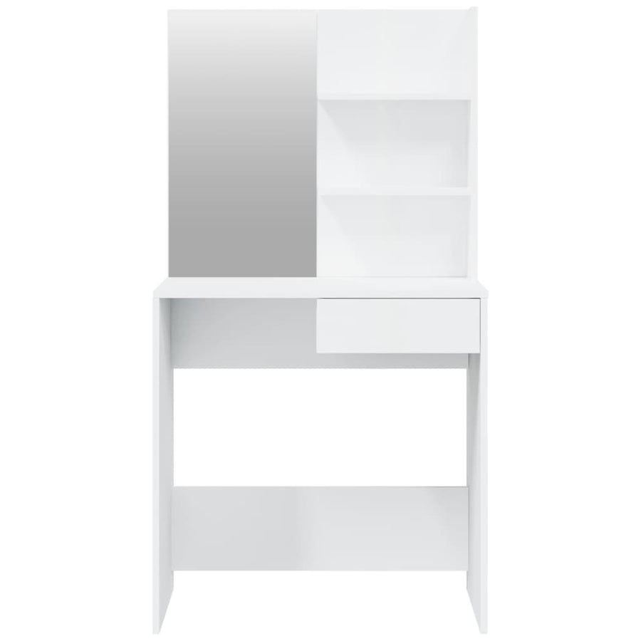 Kaptafelset 74,5X40X4 Cm Hoogglans wit