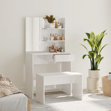 Kaptafelset 74,5X40X4 Cm Hoogglans wit