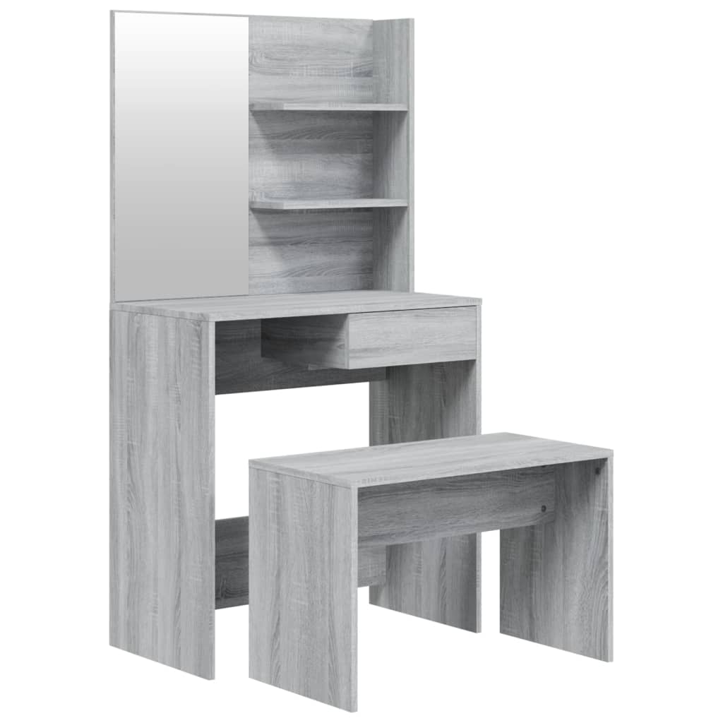 Kaptafelset 74,5X40X4 Cm Grijs sonoma