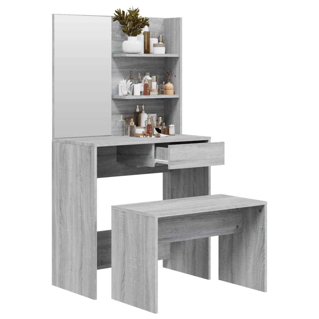 Kaptafelset 74,5X40X4 Cm Grijs sonoma