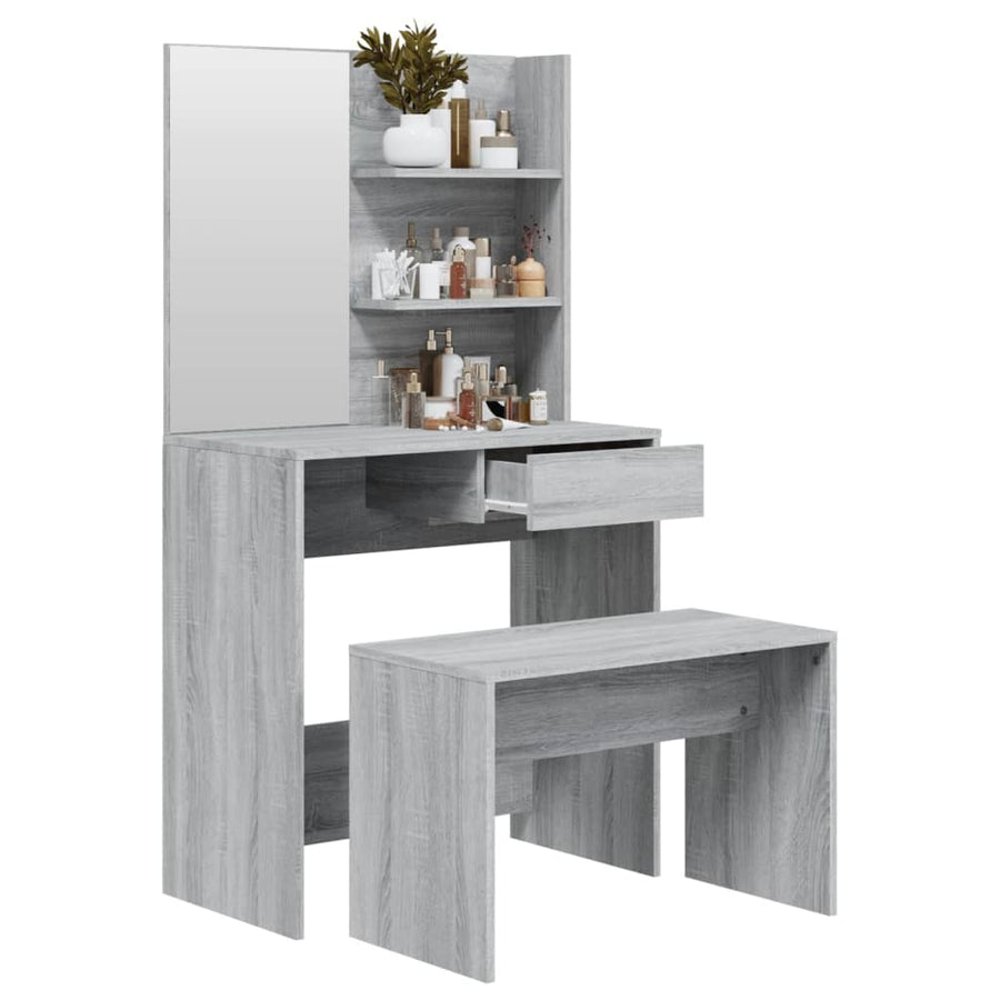 Kaptafelset 74,5X40X4 Cm Grijs sonoma
