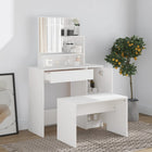 Kaptafelset 86,5x35x136 cm wit bewerkt hout