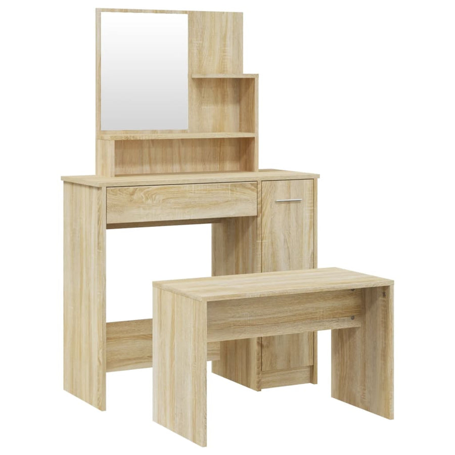 Kaptafelset 86,5X35X136 Cm Kleurig Sonoma eiken