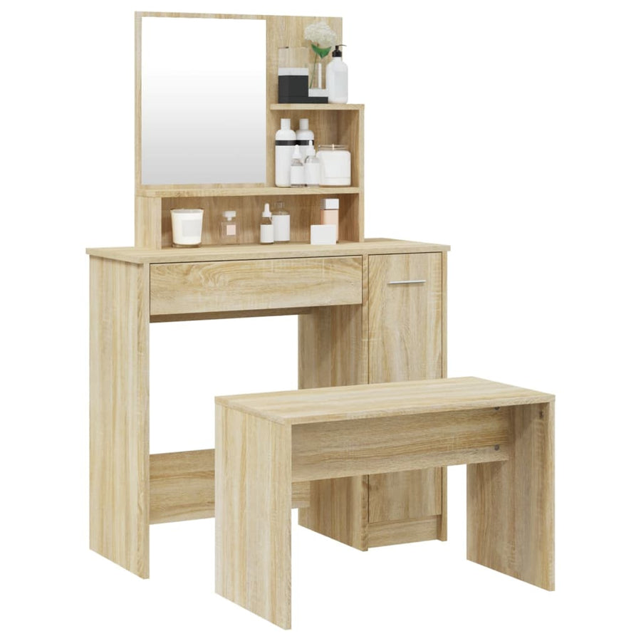 Kaptafelset 86,5X35X136 Cm Kleurig Sonoma eiken