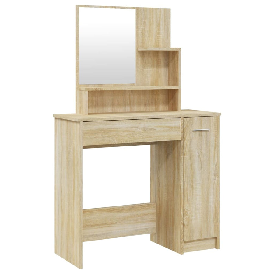Kaptafelset 86,5X35X136 Cm Kleurig Sonoma eiken