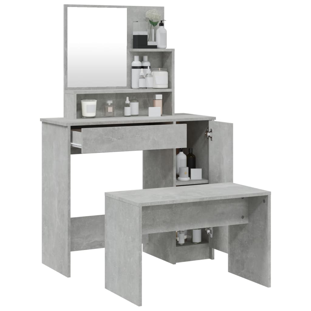 Kaptafelset 86,5X35X36 Cm Betongrijs