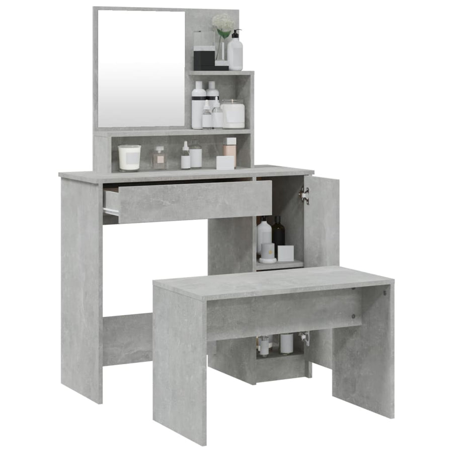 Kaptafelset 86,5X35X36 Cm Betongrijs