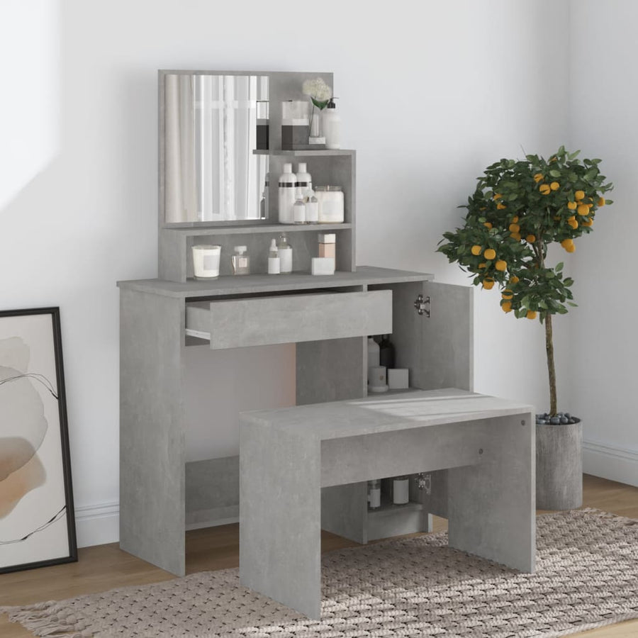 Kaptafelset 86,5X35X36 Cm Betongrijs