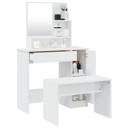 Kaptafelset 86,5X35X36 Cm Hoogglans wit