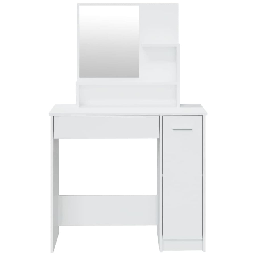 Kaptafelset 86,5X35X36 Cm Hoogglans wit