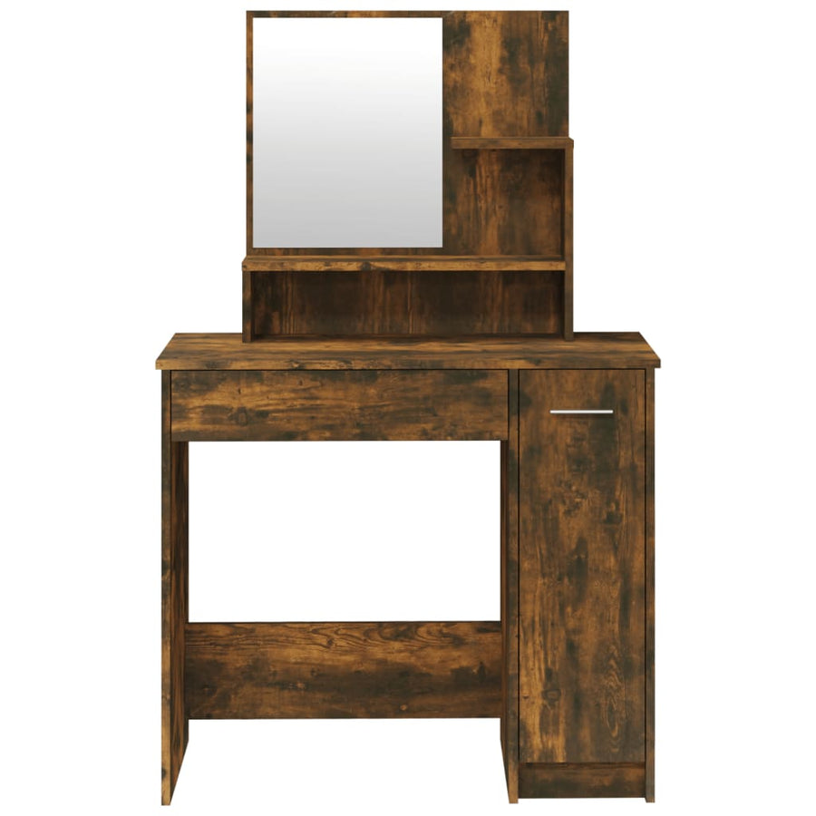 Kaptafelset 86,5X35X36 Cm Gerookt eiken
