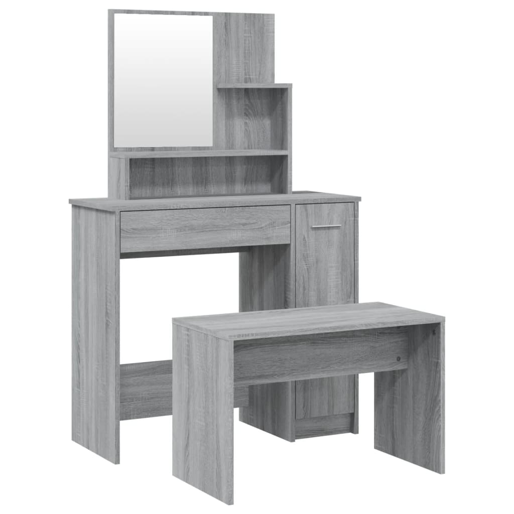 Kaptafelset 86,5X35X36 Cm Grijs sonoma