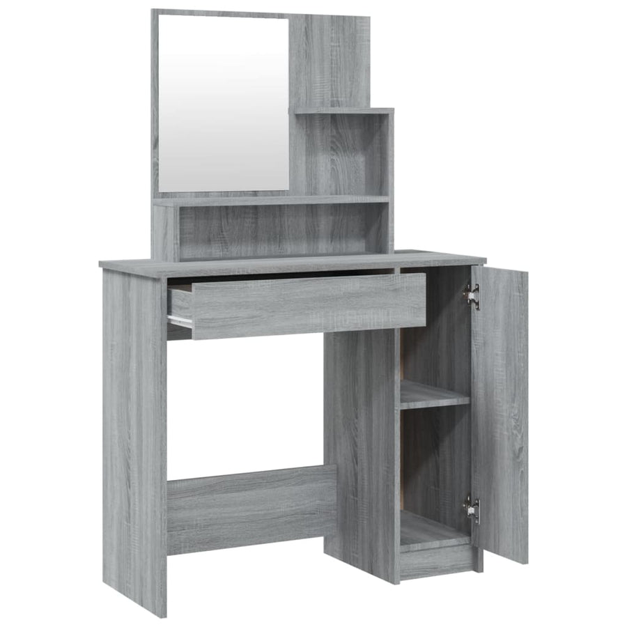Kaptafelset 86,5X35X36 Cm Grijs sonoma