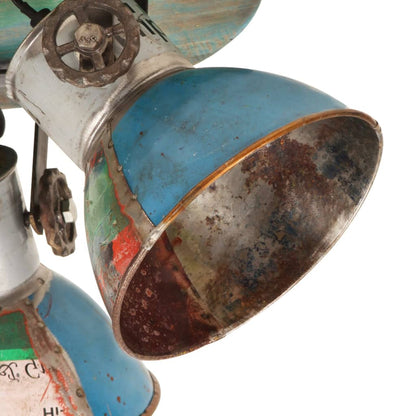 Plafondlamp Industrieel 25 W E27 42X25 Cm Meerkleurig Ronde plafondlamp 3 kappen Multikleur