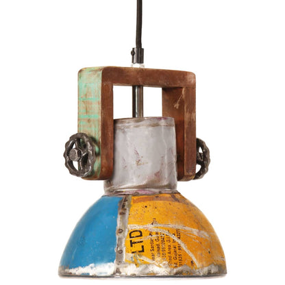 Hanglamp industrieel rond 25 W E27 19 cm meerkleurig