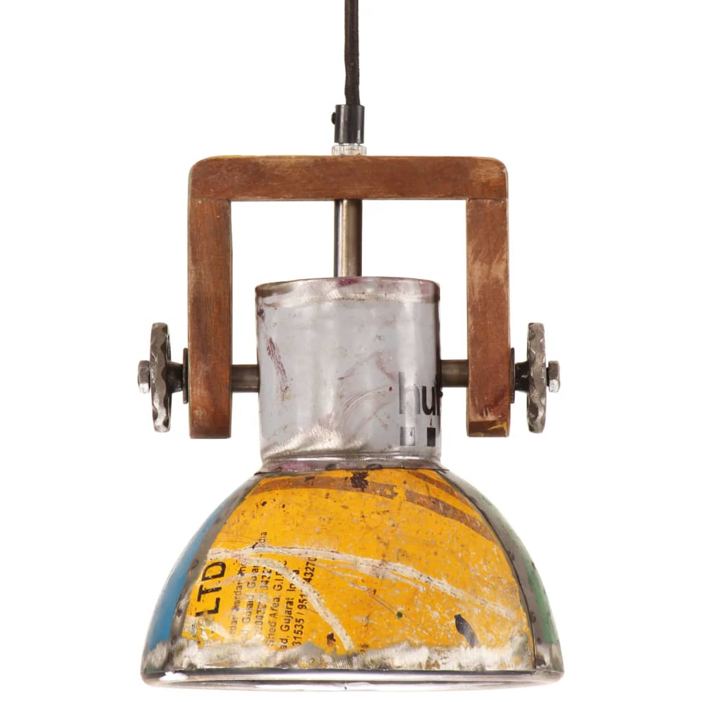 Hanglamp industrieel rond 25 W E27 19 cm meerkleurig