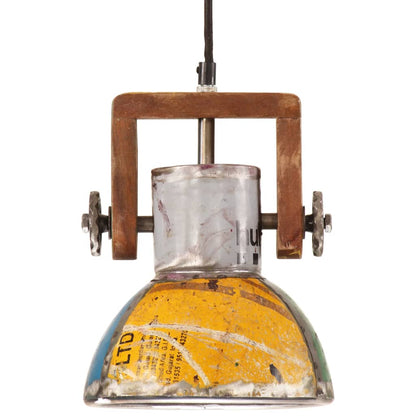 Hanglamp industrieel rond 25 W E27 19 cm meerkleurig