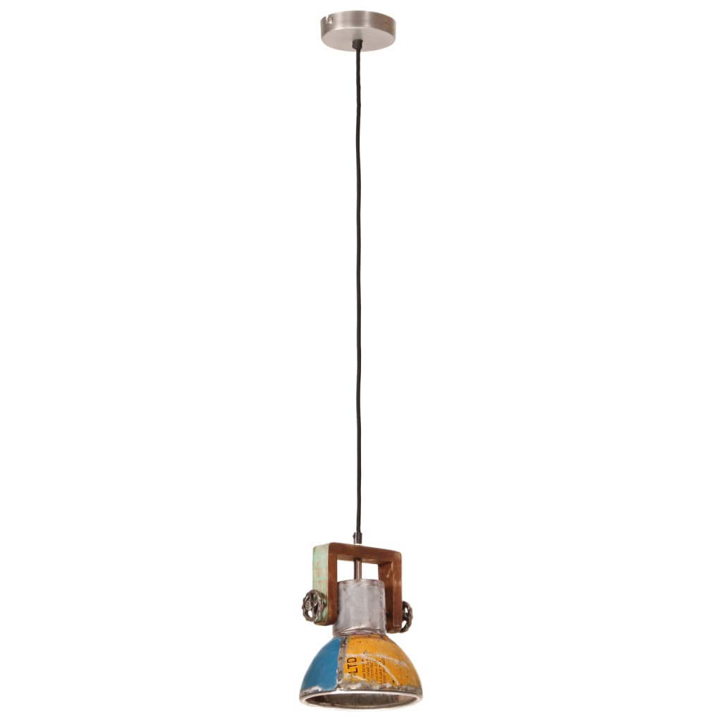 Hanglamp industrieel rond 25 W E27 19 cm meerkleurig