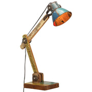 Bureaulamp industrieel gerecycled hout E27