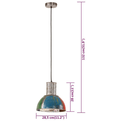 Hanglamp industrieel rond 25 W E27 28,5 cm meerkleurig