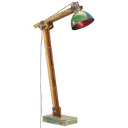 Vloerlamp E27 meerkleurig gerecycled hout ijzer