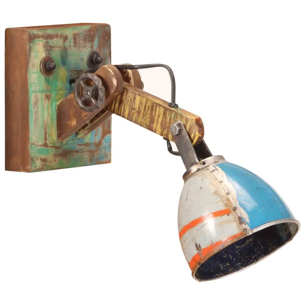 Wandlamp industriële stijl rond E27 meerkleurig