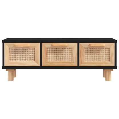 Salontafel 80X40X30 Cm Bewerkt Hout En Grenenhout Zwart