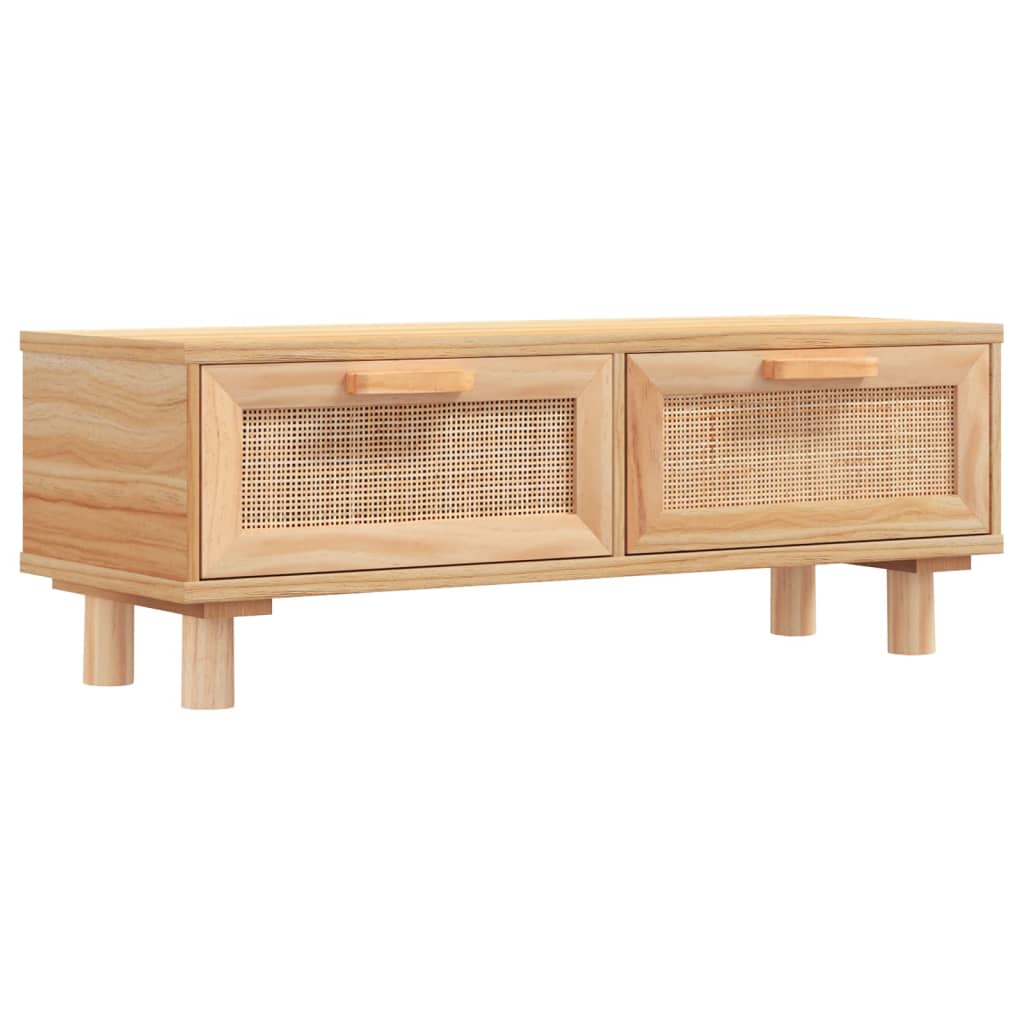 Salontafel 80x40x30 cm bewerkt hout en grenenhout bruin