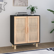 Dressoir 60x30x70 cm massief grenen zwart