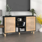 Dressoir 105x30x60 cm massief grenen zwart