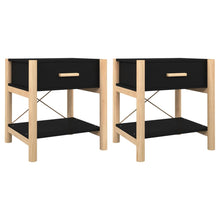 Nachtkastjes 2 St 42X38X45 Cm Bewerkt Hout Zwart