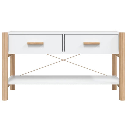 Tv-Meubel 82X38X45 Cm Bewerkt Hout Wit