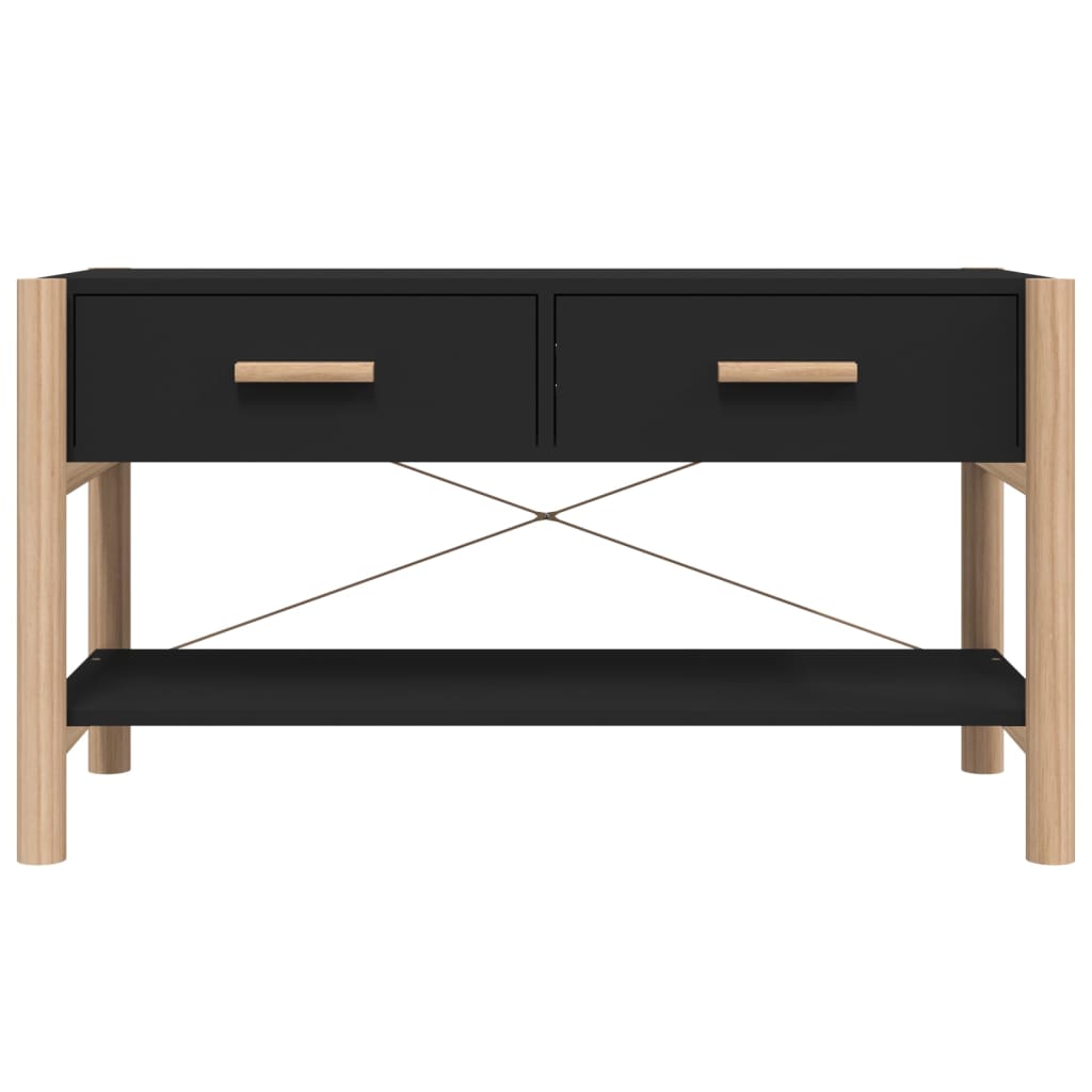 Tv-Meubel 82X38X45 Cm Bewerkt Hout Zwart