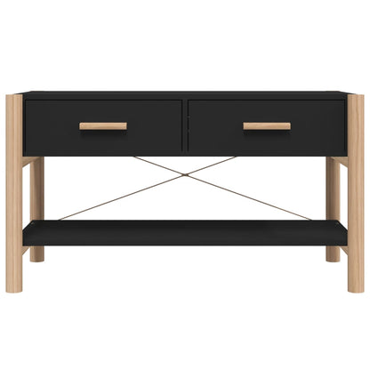 Tv-Meubel 82X38X45 Cm Bewerkt Hout Zwart