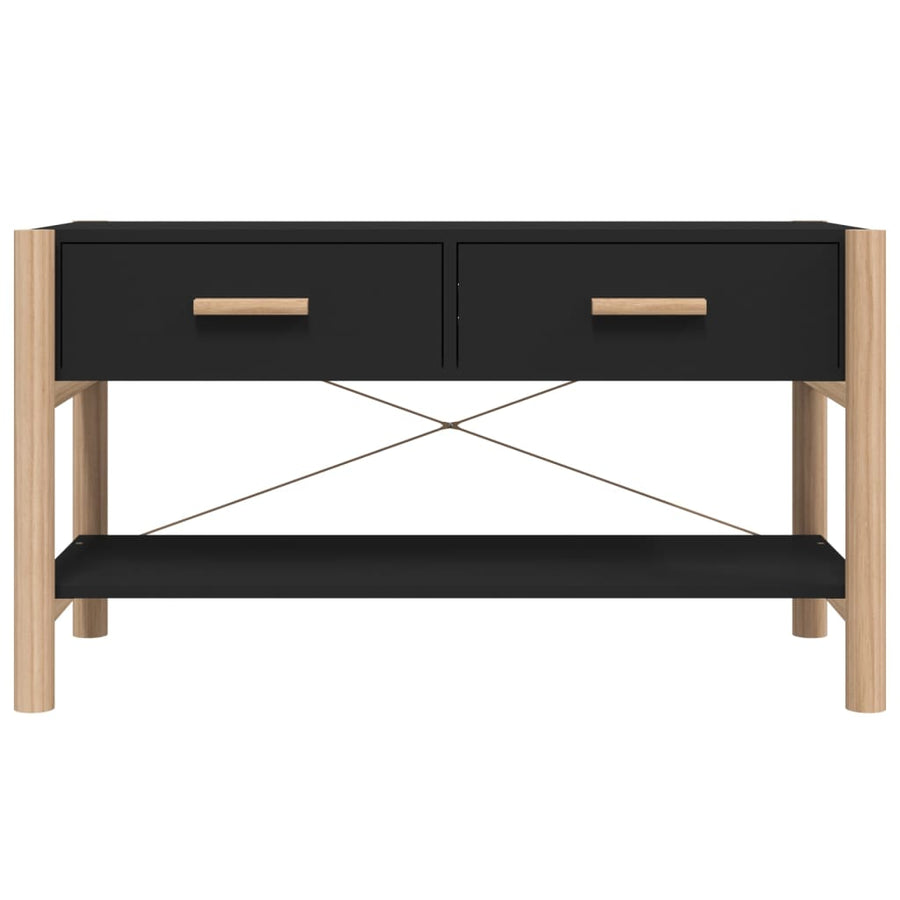 Tv-Meubel 82X38X45 Cm Bewerkt Hout Zwart