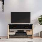 TV cabinet 82x38x45 cm engineered wood black