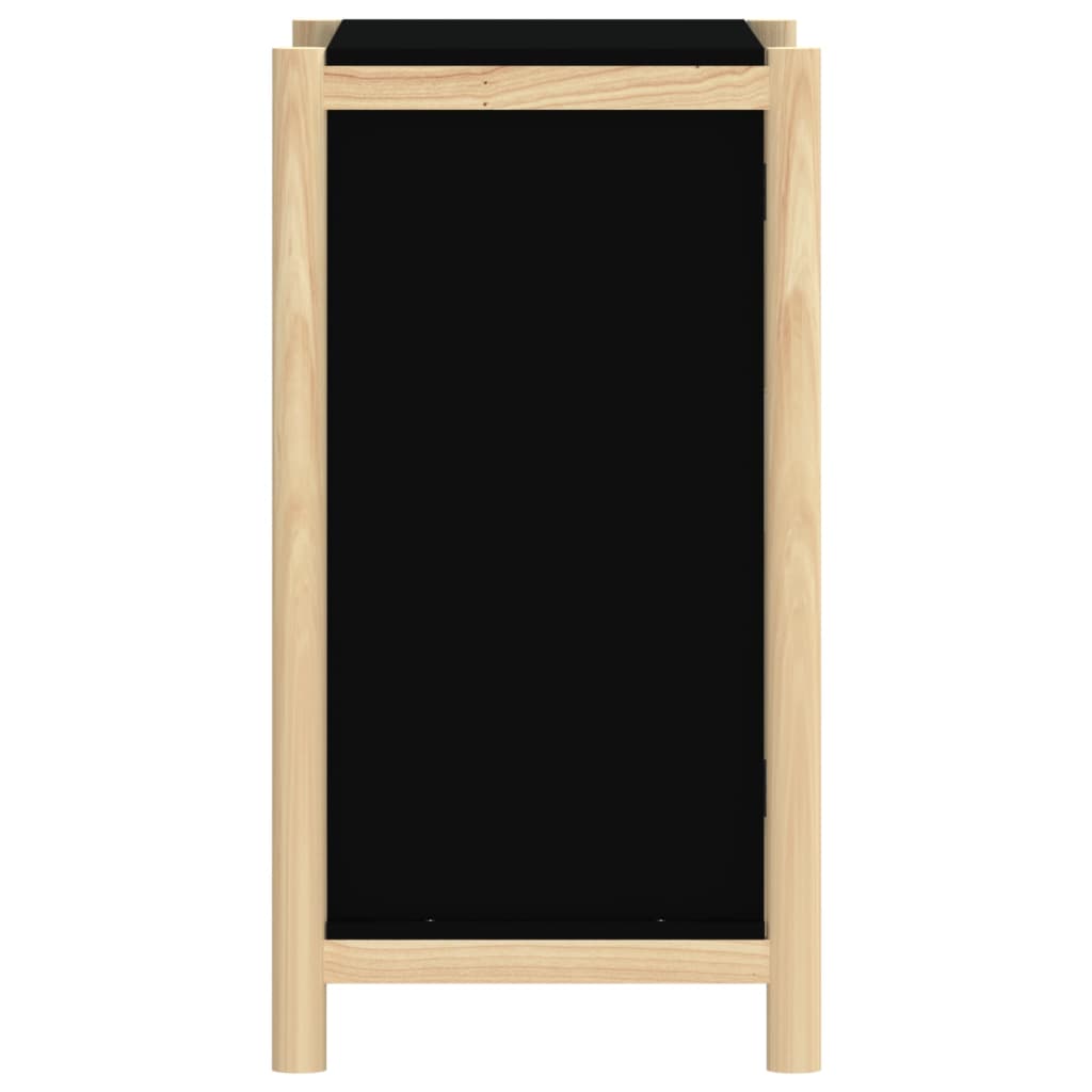 Dressoir 62X38X70 Cm Bewerkt Hout Zwart