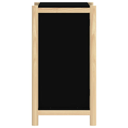 Dressoir 62X38X70 Cm Bewerkt Hout Zwart