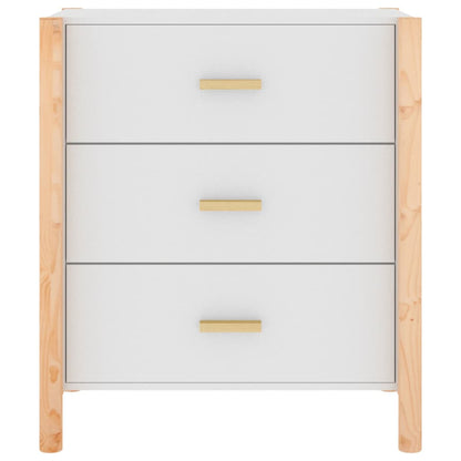 Dressoir 62X38X70 Cm Bewerkt Hout Wit