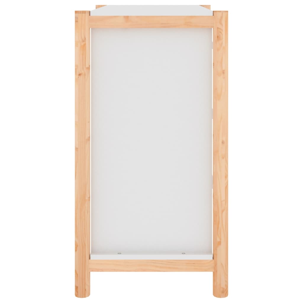 Dressoir 62X38X70 Cm Bewerkt Hout Wit
