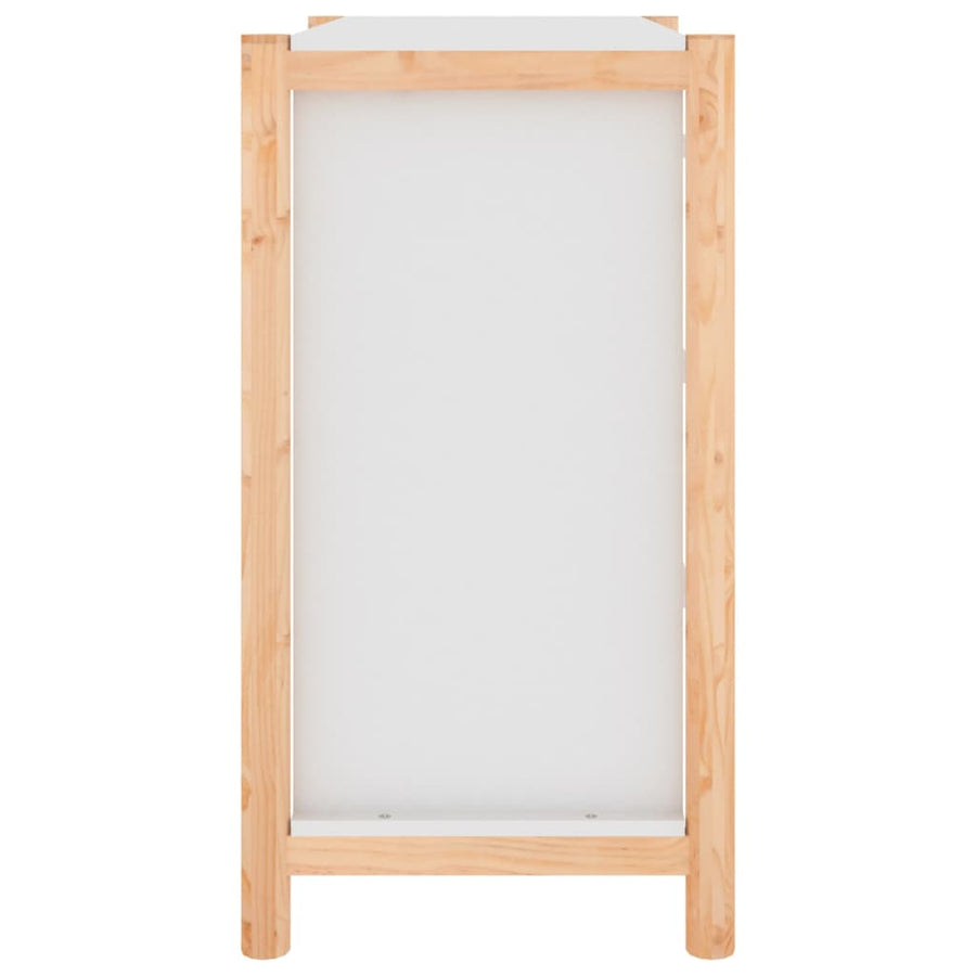Dressoir 62X38X70 Cm Bewerkt Hout Wit