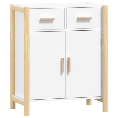 Dressoir 62X38X75 Cm Bewerkt Hout Wit