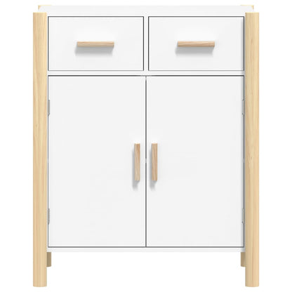 Dressoir 62X38X75 Cm Bewerkt Hout Wit