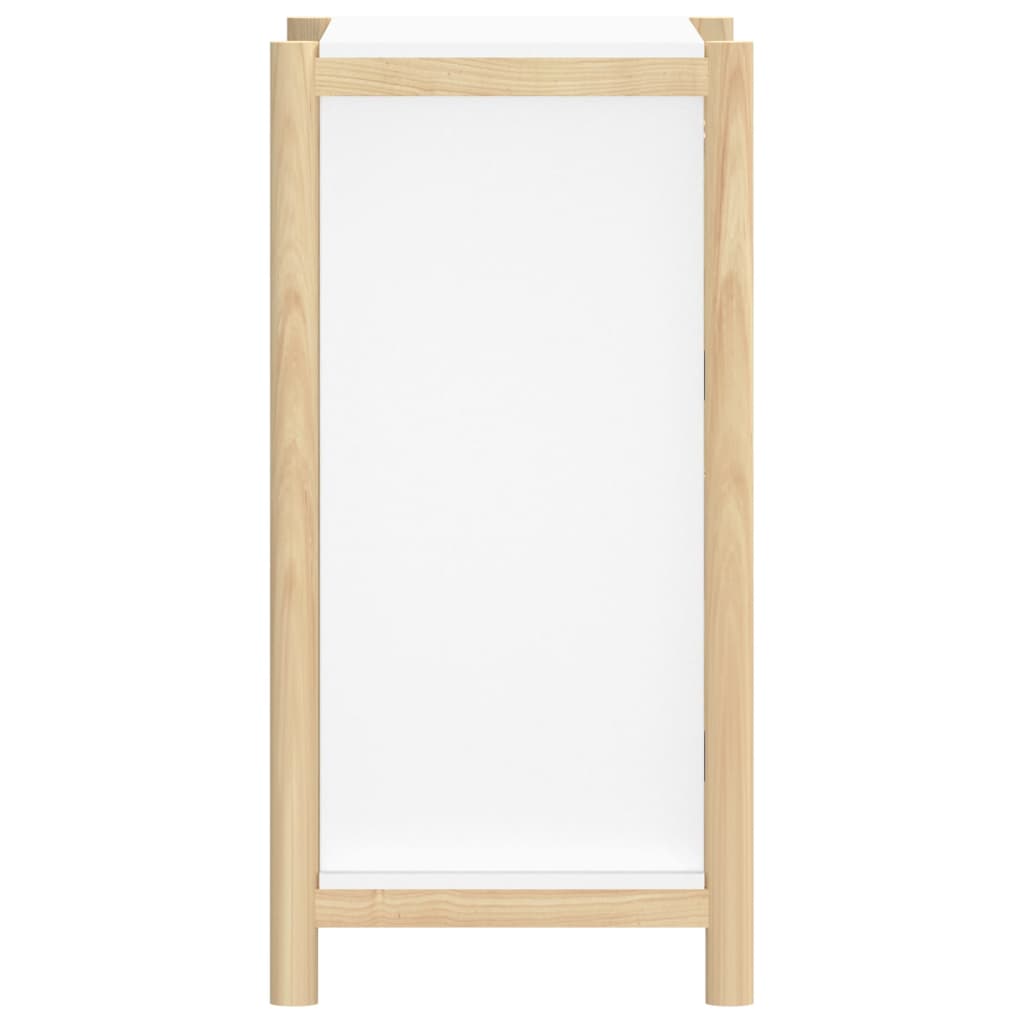 Dressoir 62X38X75 Cm Bewerkt Hout Wit