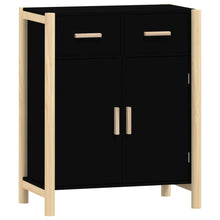 Dressoir 62X38X75 Cm Bewerkt Hout Zwart